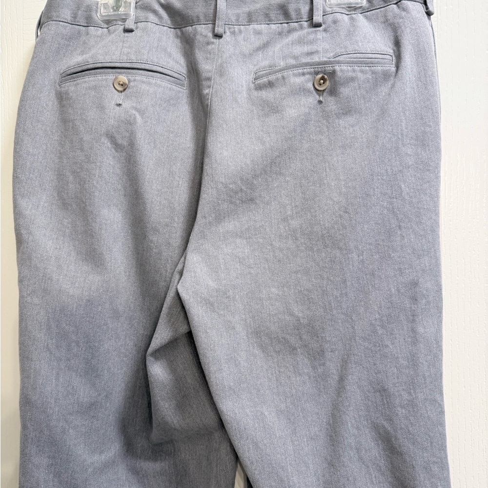 Lands' End Light Gray Traditional Fit Pants - Picture 3 of 9